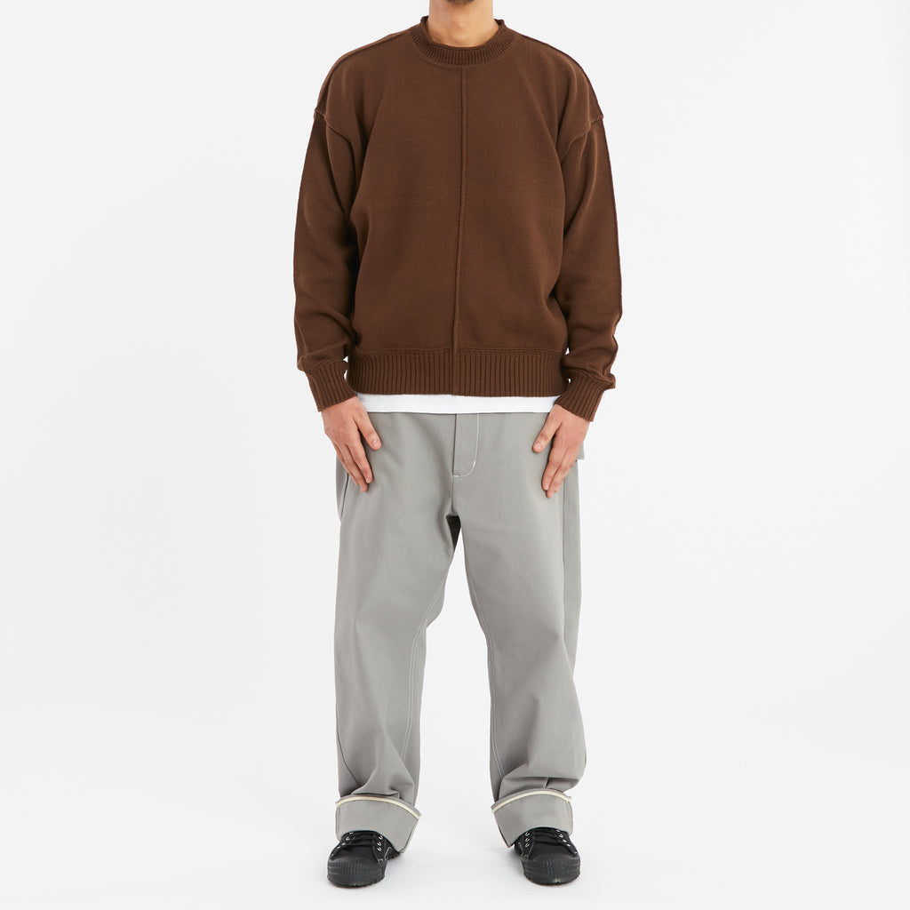 Wharf Sweater - Brown Cotton