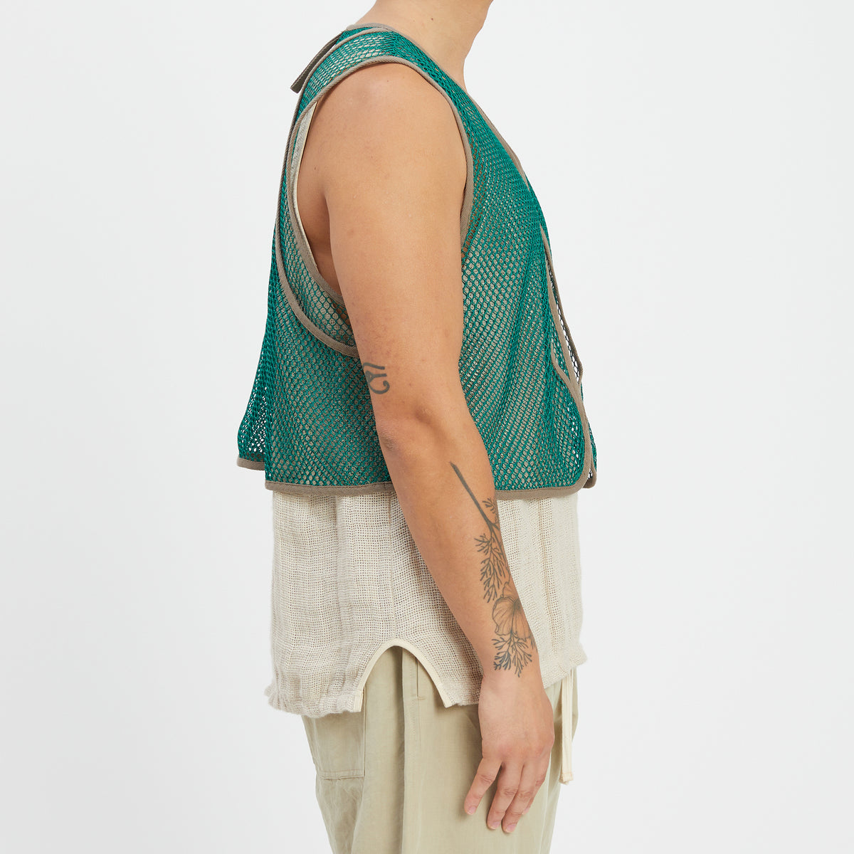 Trapper Vest - Green Mesh