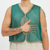Trapper Vest - Green Mesh