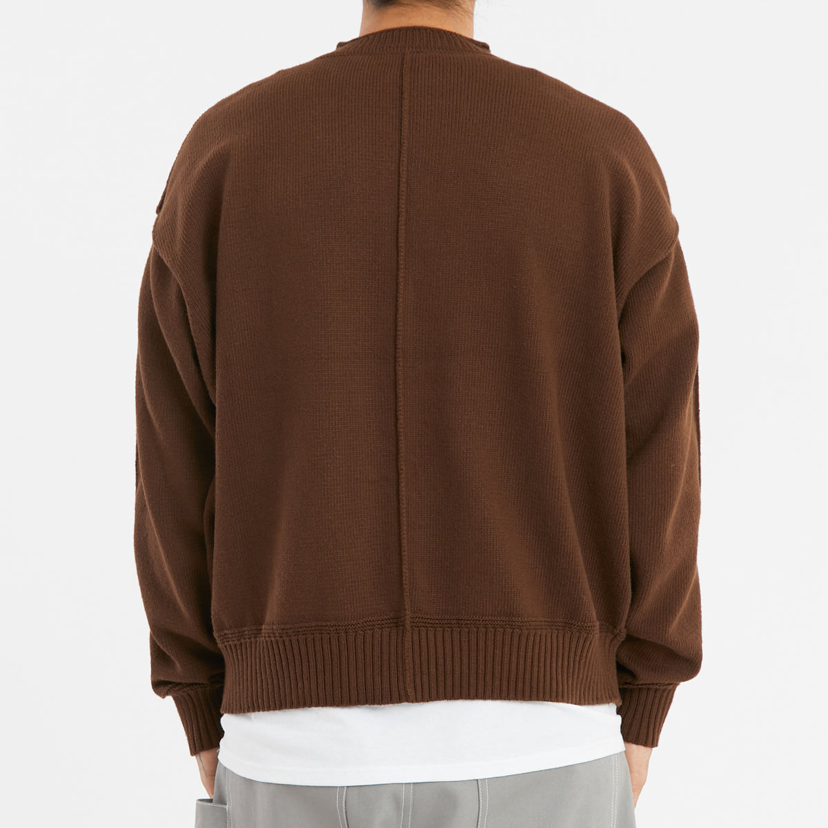 Wharf Sweater - Brown Cotton
