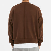 Wharf Sweater - Brown Cotton