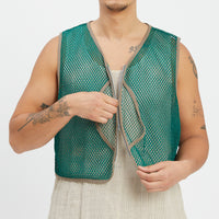 Trapper Vest - Green Mesh