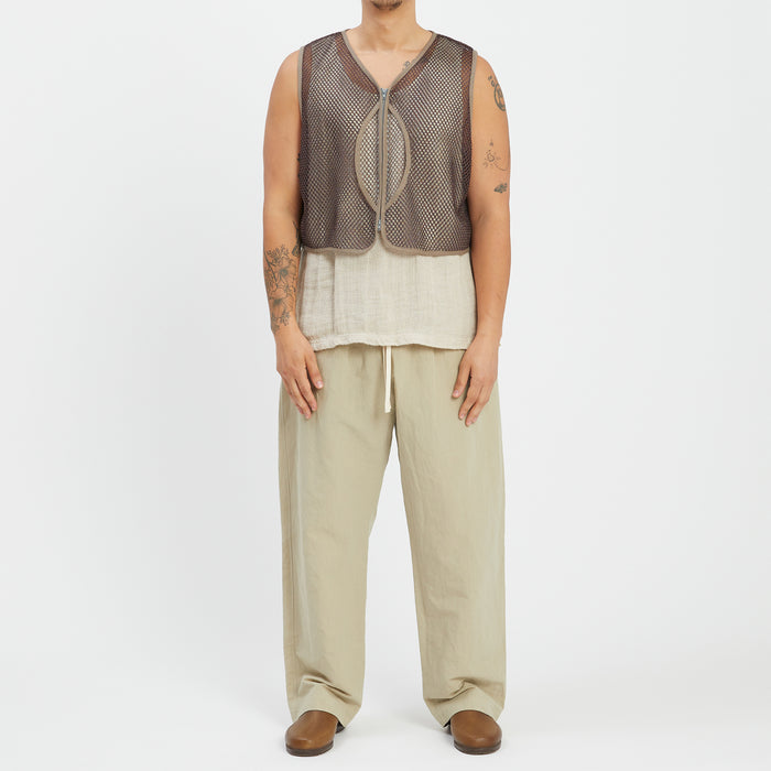 Trapper Vest - Brown Mesh