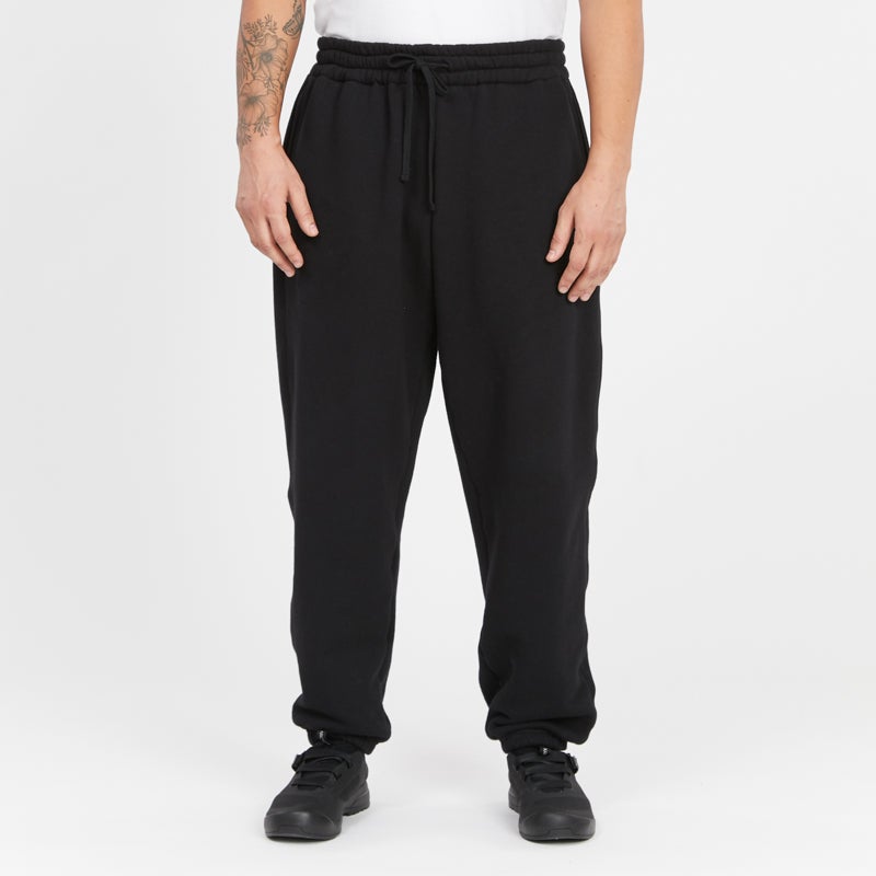 Alston Sweatpant - Black Cotton Fleece