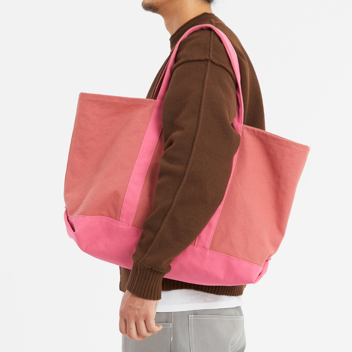 Tote Bag - Pink 19.5 oz Duck Canvas Cotton WR