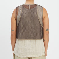 Trapper Vest - Brown Mesh