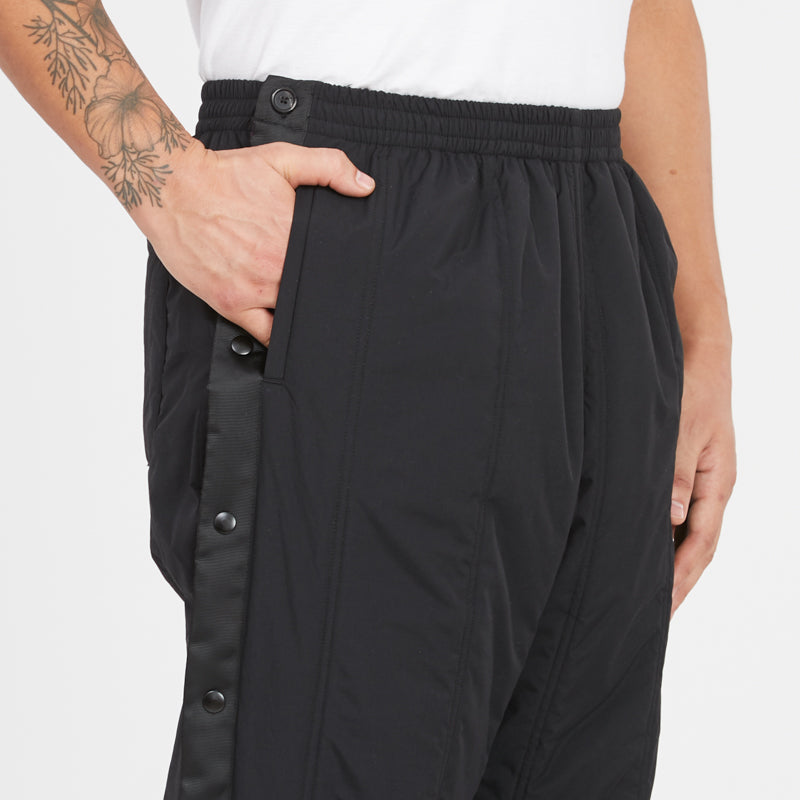 Tearaway Pant - Black Quilted Recycled Nylon WR