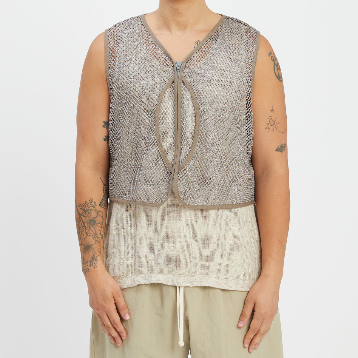 Trapper Vest - Grey Mesh