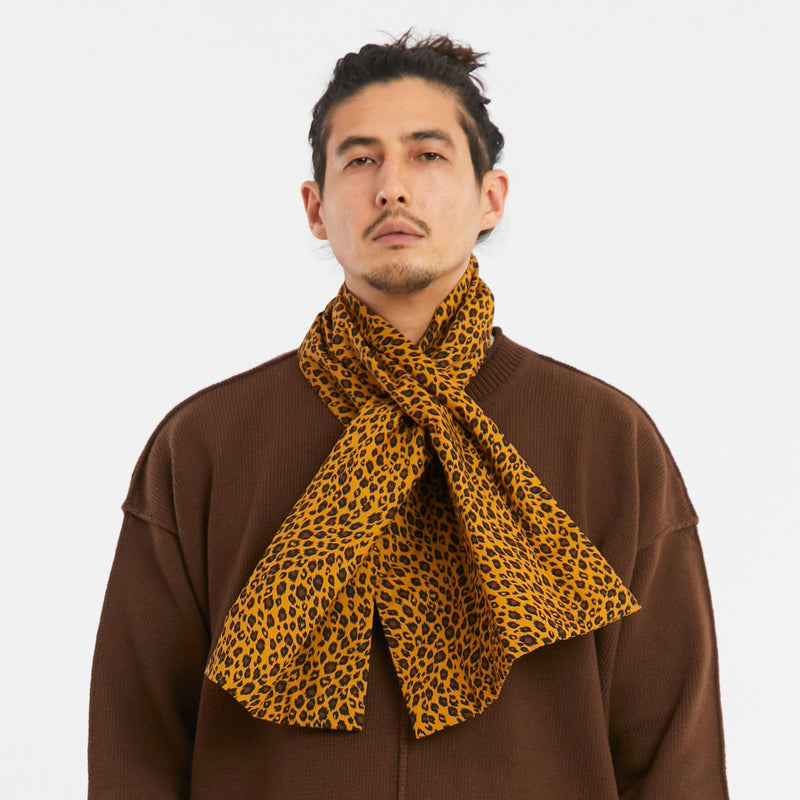 Insulated Scarf – Leopard Print Cotton