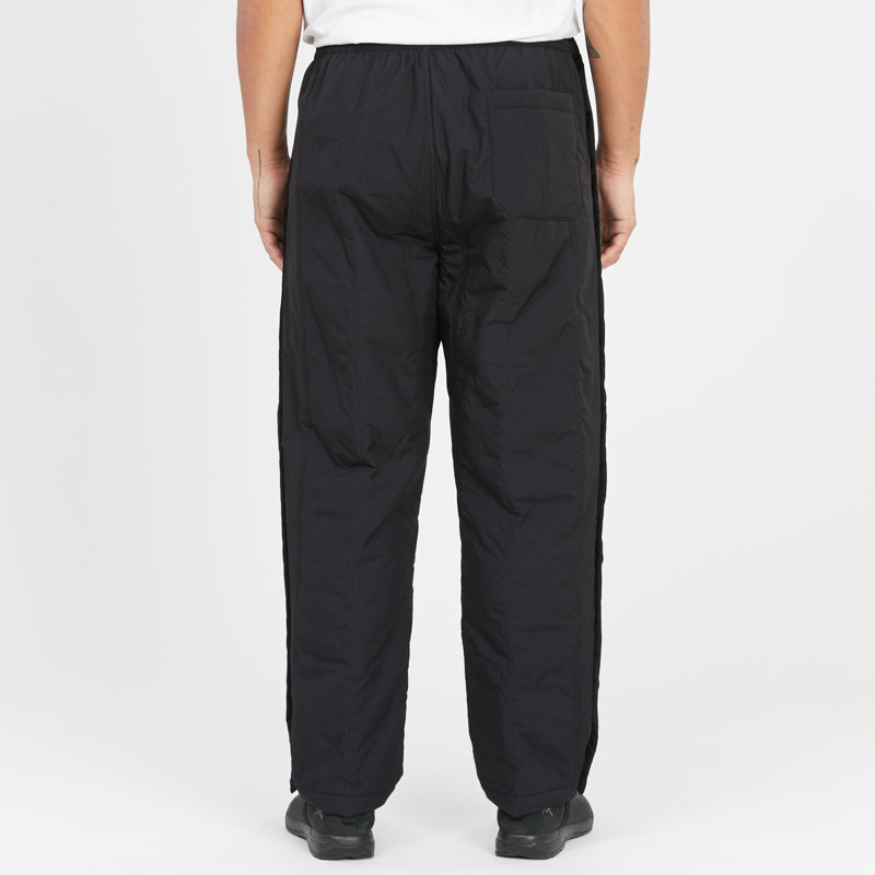 Tearaway Pant - Black Quilted Recycled Nylon WR