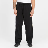 Saunter Pant - Black Cotton Fleece w/ Decorative Trim