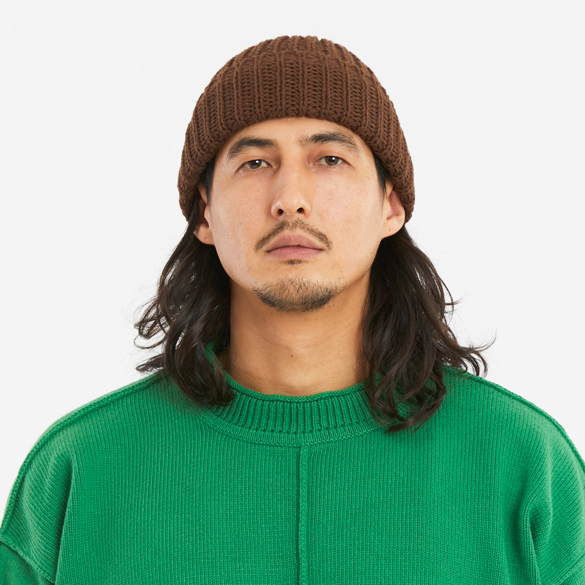 Watch Cap - Brown Cotton