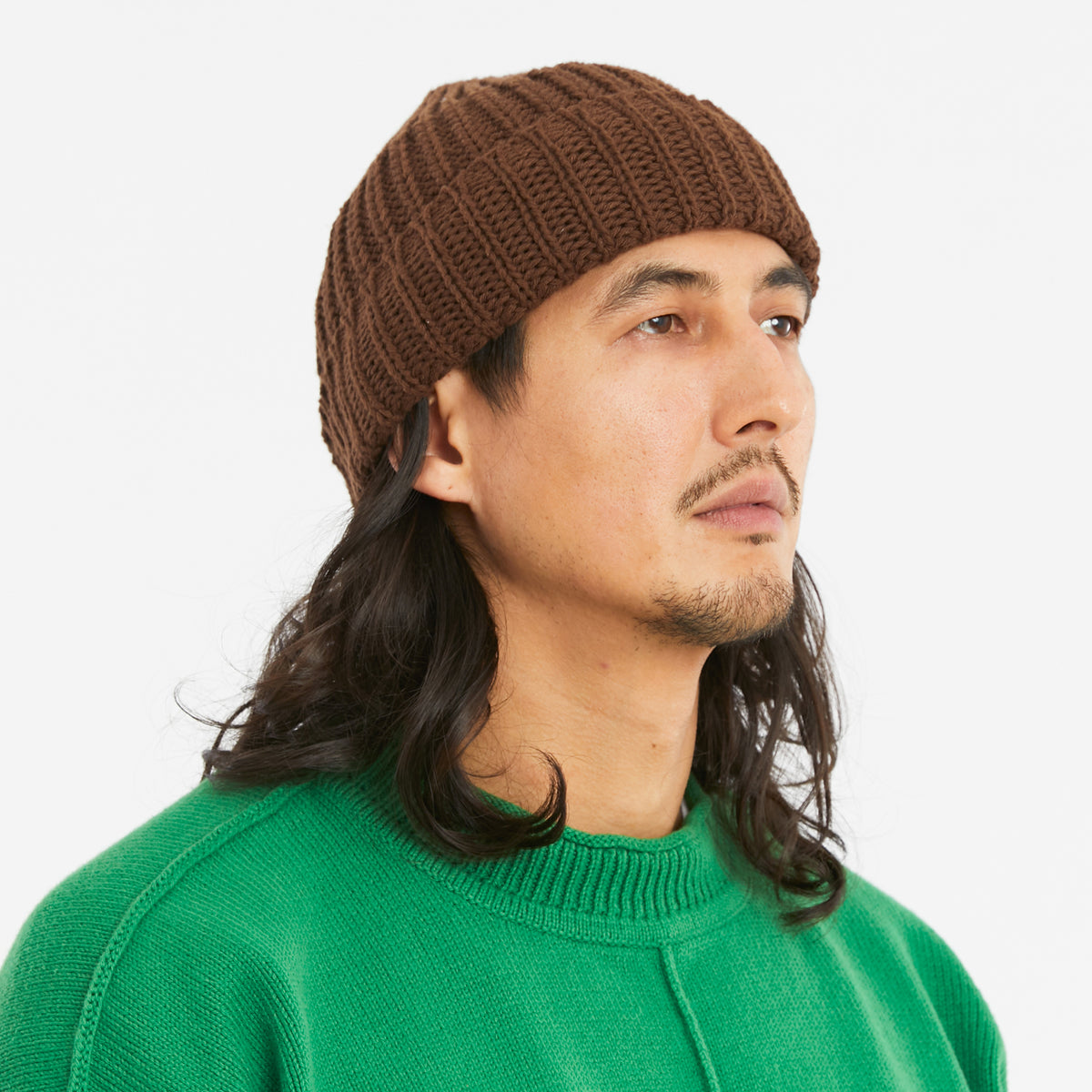 Watch Cap - Brown Cotton