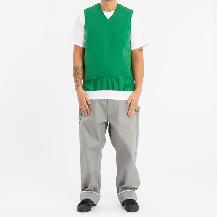 Sweater Vest - Kelly Green Cotton