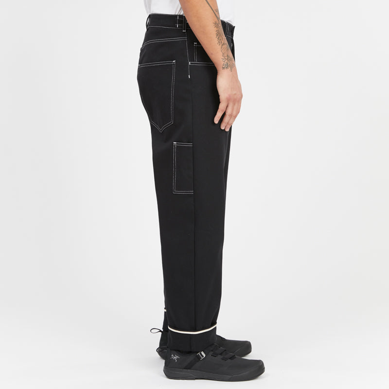 Mason Pant - Black Cotton Twill WR/SR