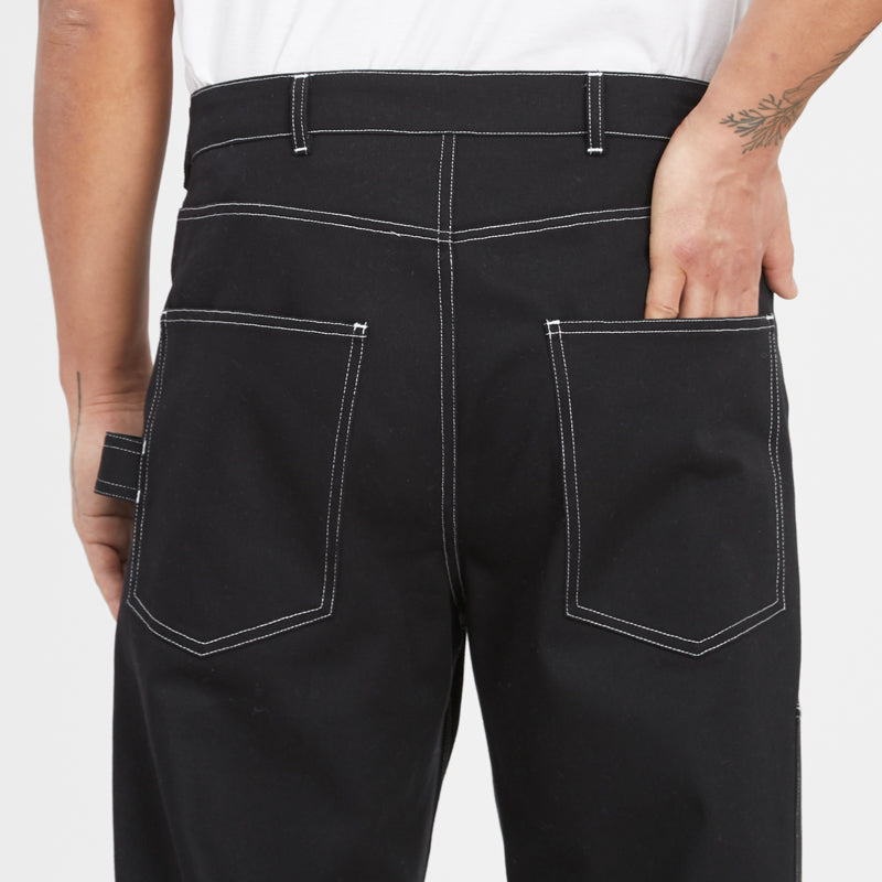 Mason Pant - Black Cotton Twill WR/SR