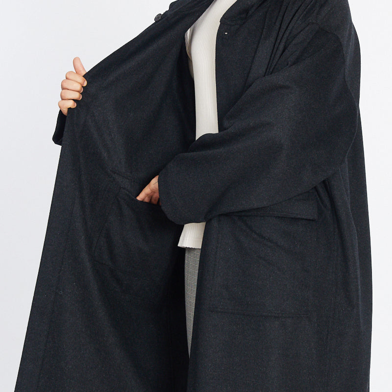 Canopy Coat - Charcoal Gray Wool/Cashmere