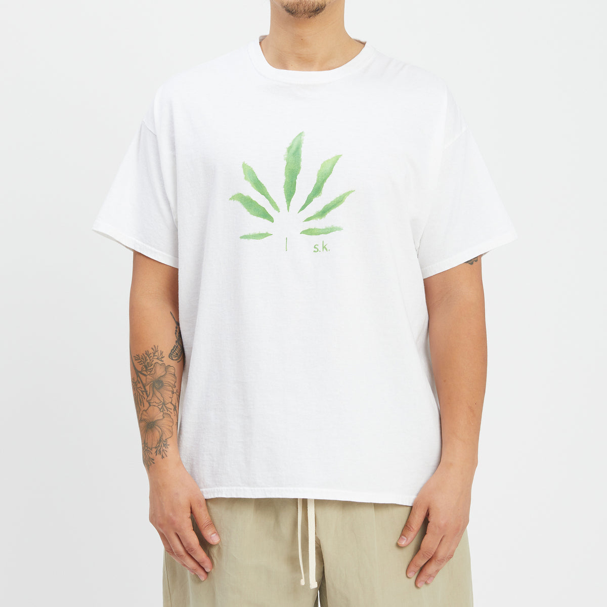 Flower Power Short Sleeve T-Shirt - White