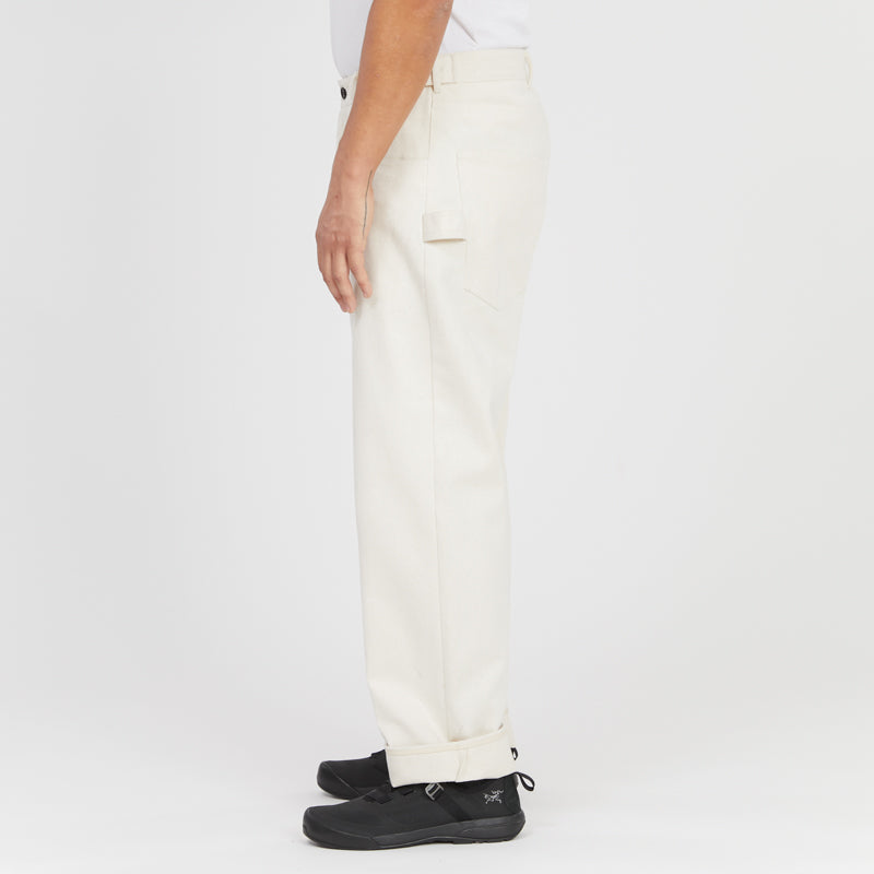 Mason Pant - Natural Brushed Cotton Twill