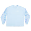 Tie-dye Biz LS T-Shirt - Light Blue Cotton