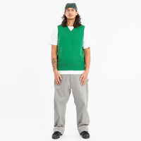 Skull Cap – Dark Green Leather