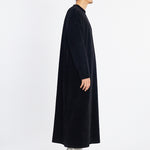 Velour Long Tunic - Black