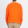 Reversible Pile Crewneck Sweatshirt - Orange