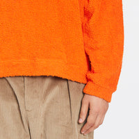 Reversible Pile Crewneck Sweatshirt - Orange