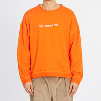Reversible Pile Crewneck Sweatshirt - Orange
