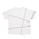 Cover Stitch T-Shirt - White w/ Black