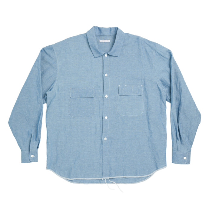 Moil Shirt - Indigo Cotton/Linen