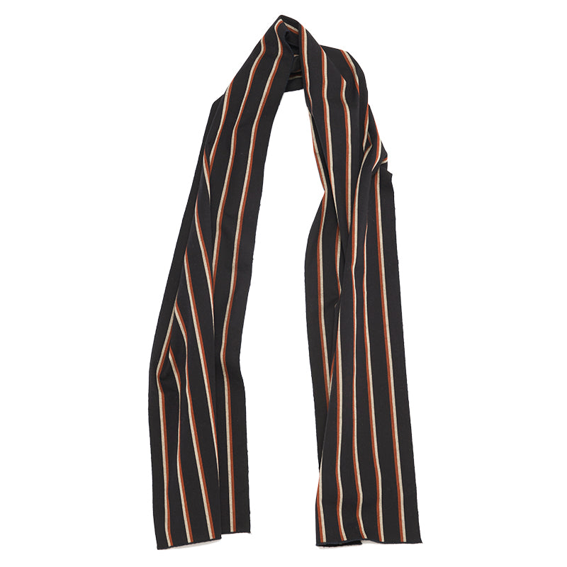 Mini Scarf - Navy/Orange Stripe