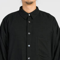 Ox Shirt - Black Rayon/Cotton/Silk