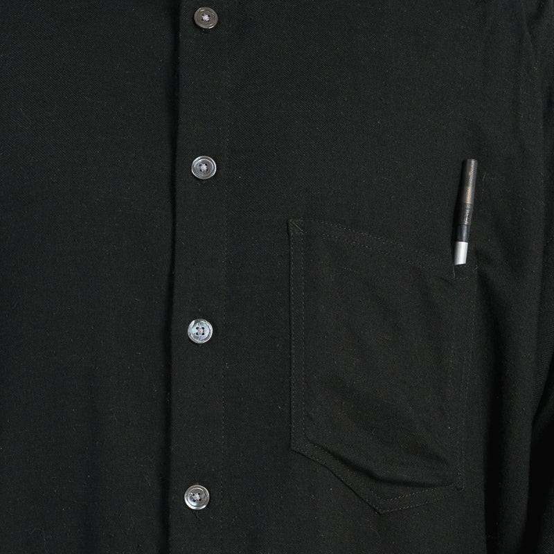 Ox Shirt - Black Rayon/Cotton/Silk