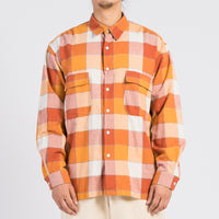 Wilbur Shirt - Orange Plaid