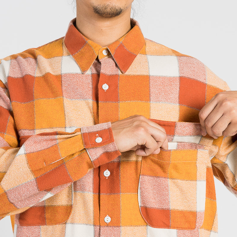 Wilbur Shirt - Orange Plaid