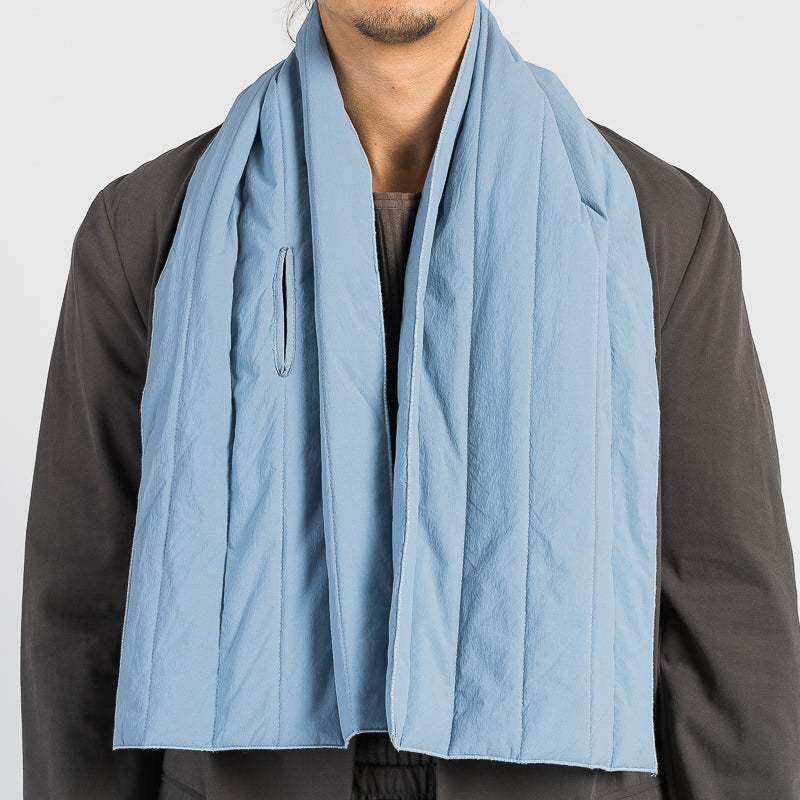 Quilted Scarf - Slate Blue (Recycled Nylon)