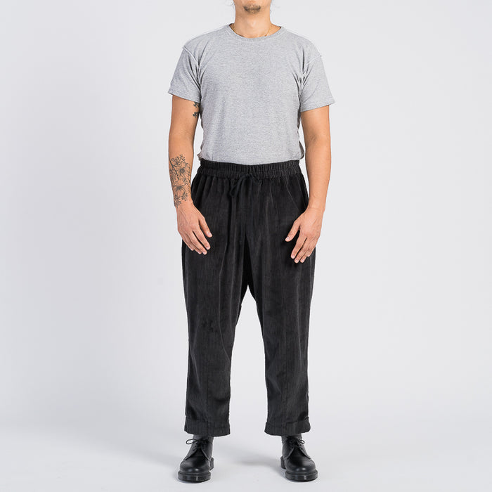Band Pant - Black Corduroy