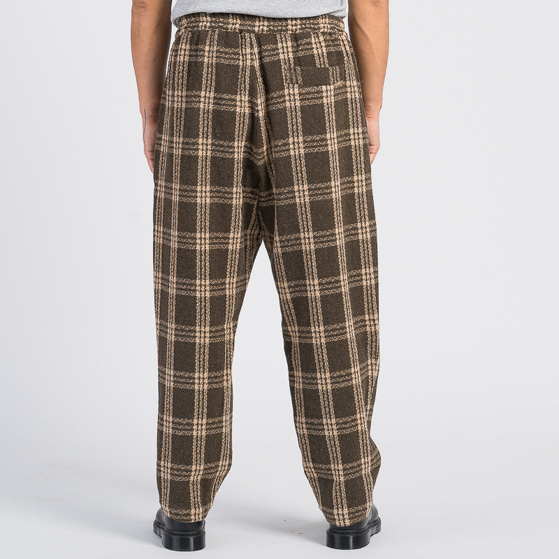 Symphony Pant - Brown Plaid – s.k. manor hill