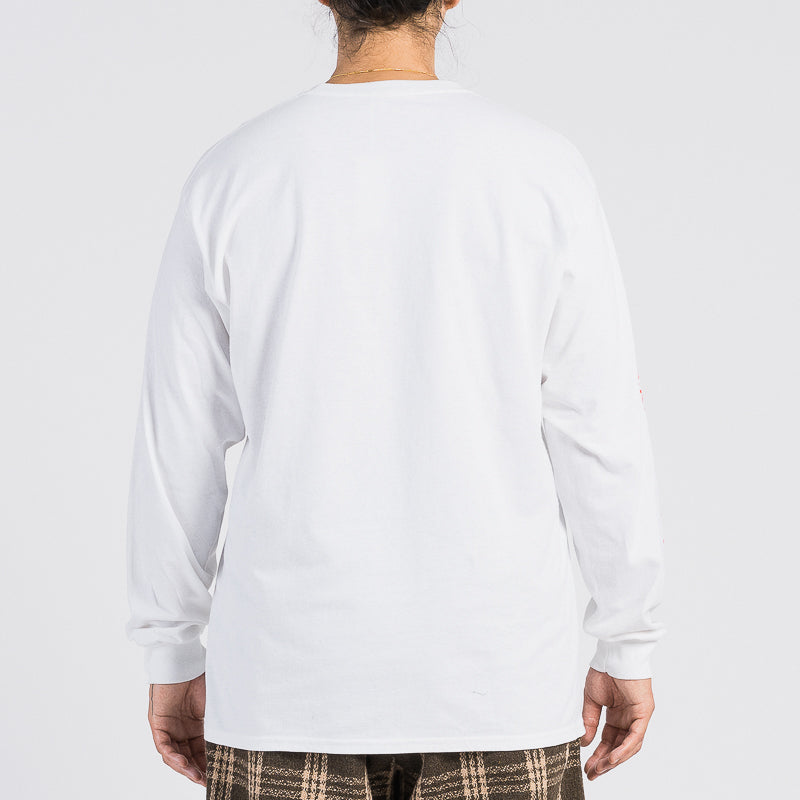 Long Sleeve Logo T-Shirt - White