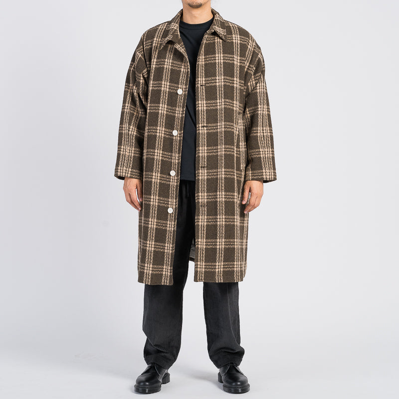 Shelby Trench Coat - Brown Plaid