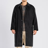 Shelby Trench Coat - Black Corduroy
