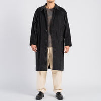 Shelby Trench Coat - Black Corduroy