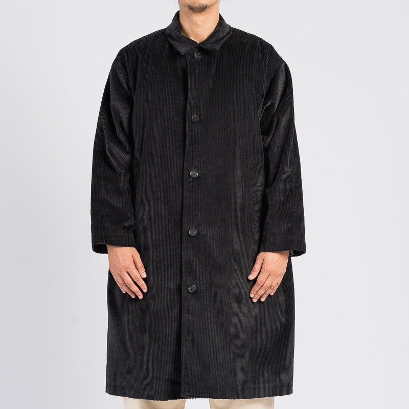 Shelby Trench Coat - Black Corduroy