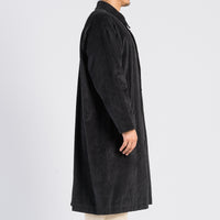 Shelby Trench Coat - Black Corduroy