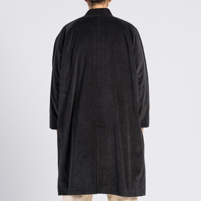 Shelby Trench Coat - Black Corduroy
