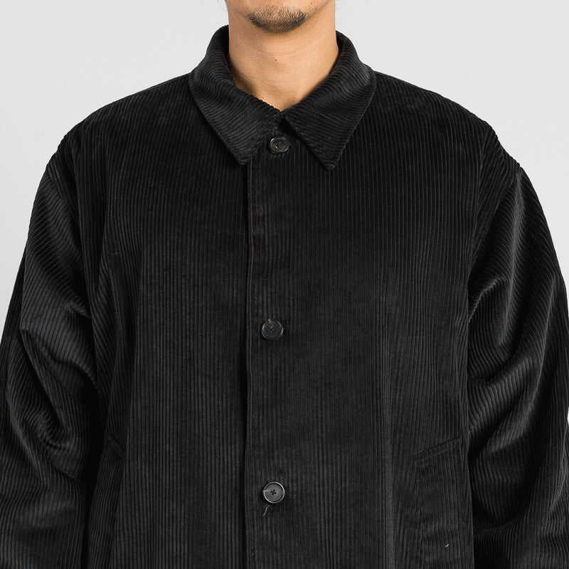 Shelby Trench Coat - Black Corduroy