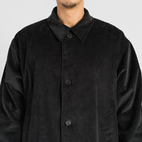 Shelby Trench Coat - Black Corduroy