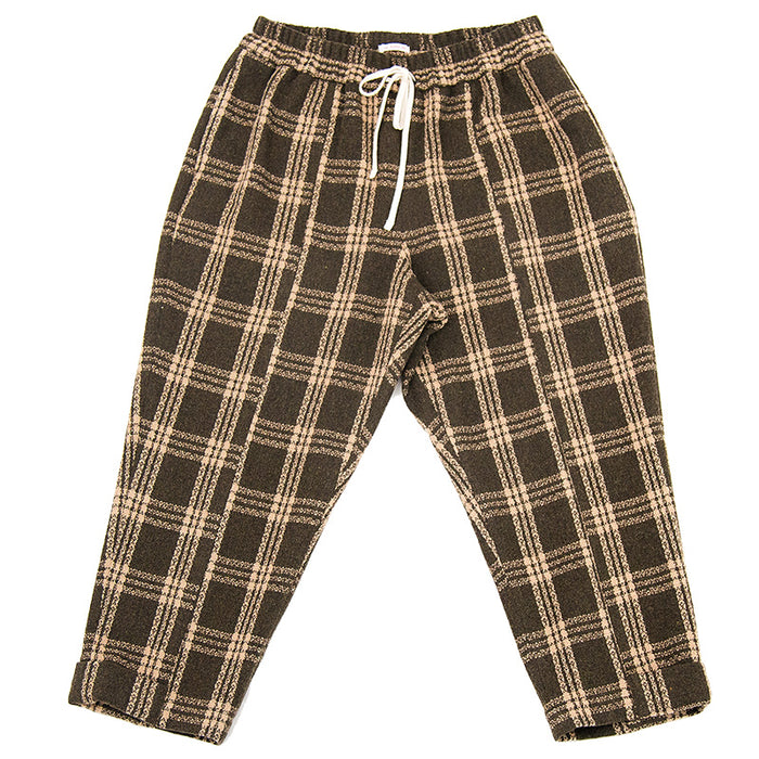 Band Pant - Brown Plaid
