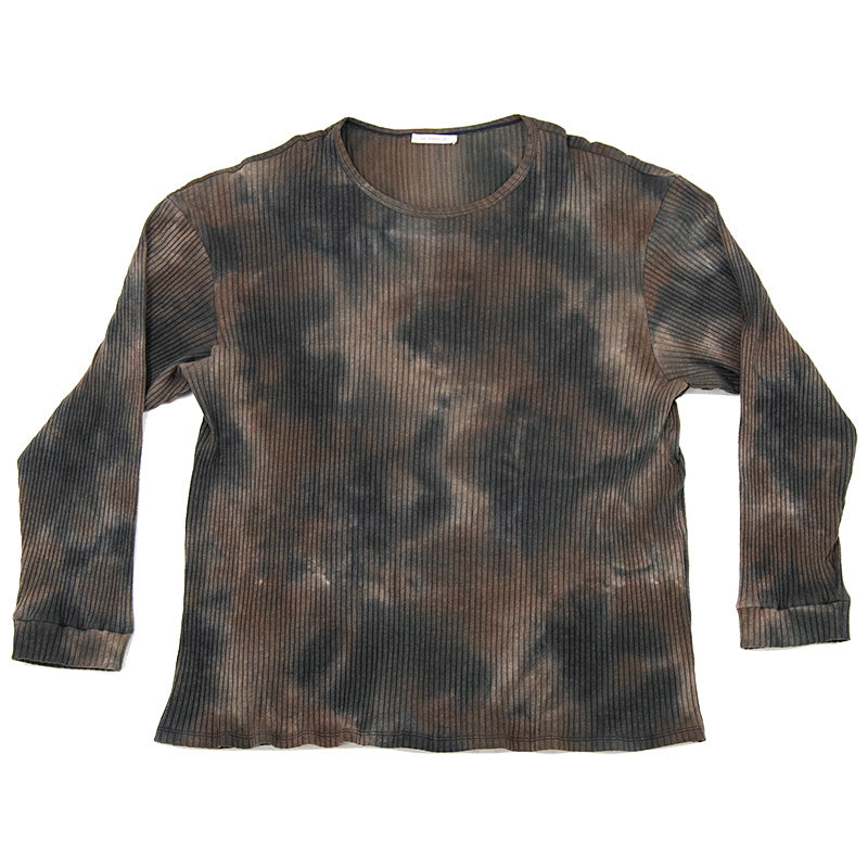 Long Sleeve Ribbed T-Shirt - Grey Tie-Dye – s.k. manor hill Long Sleeve Ribbed T-Shirt - Grey Tie-Dye – s.k. manor hill